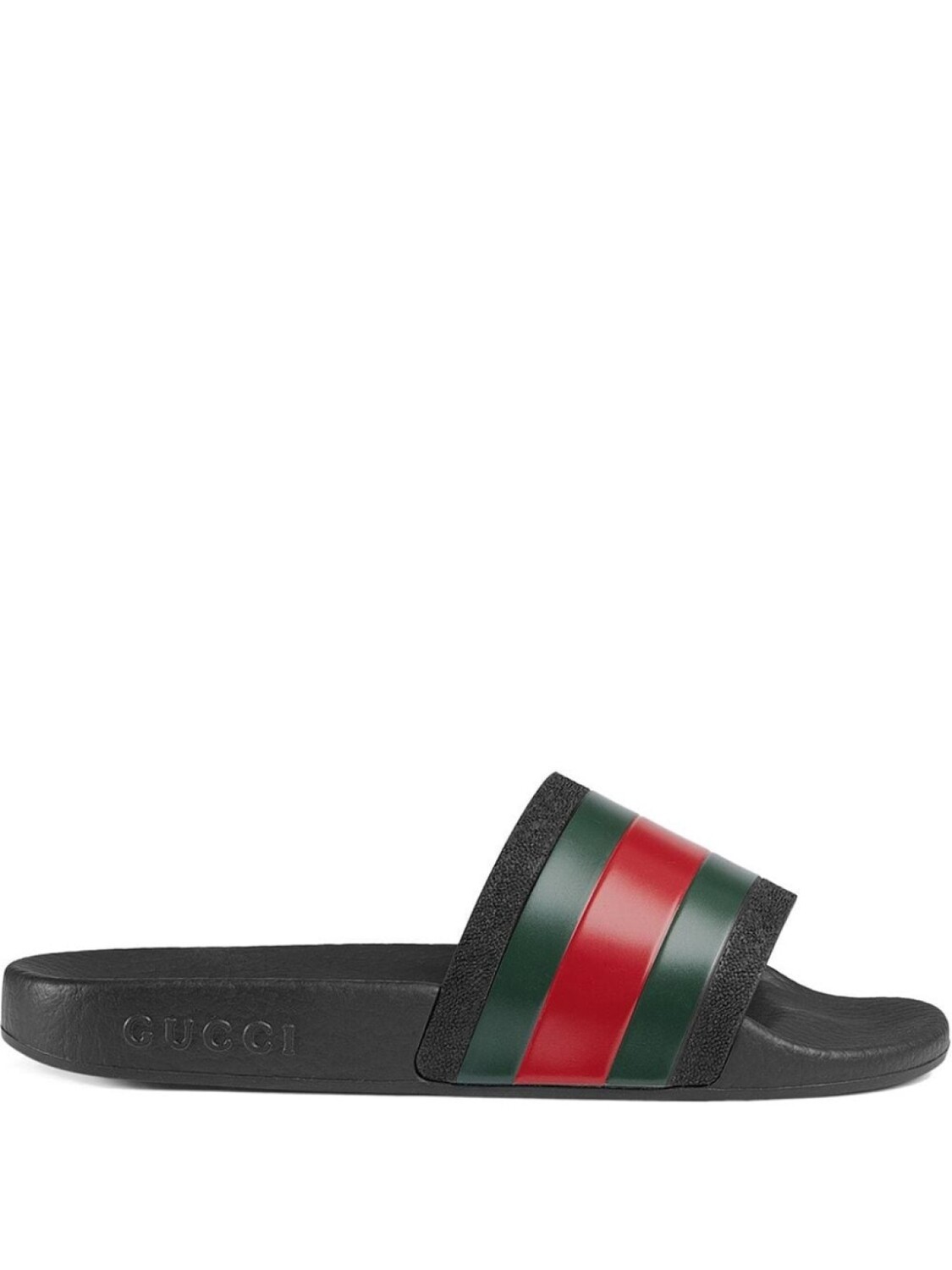 

Gucci Kids шлепанцы с отделкой Web, черный
