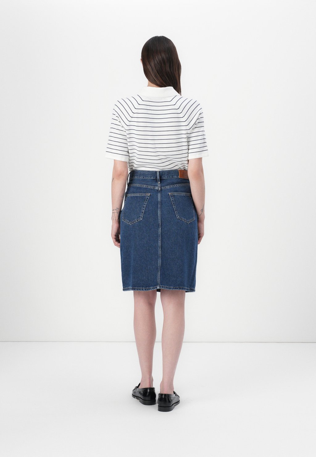 Джинсовая юбка STRAIGHT KNEE SKIRT Tommy Hilfiger, цвет Dark Blue Denim — фото 3