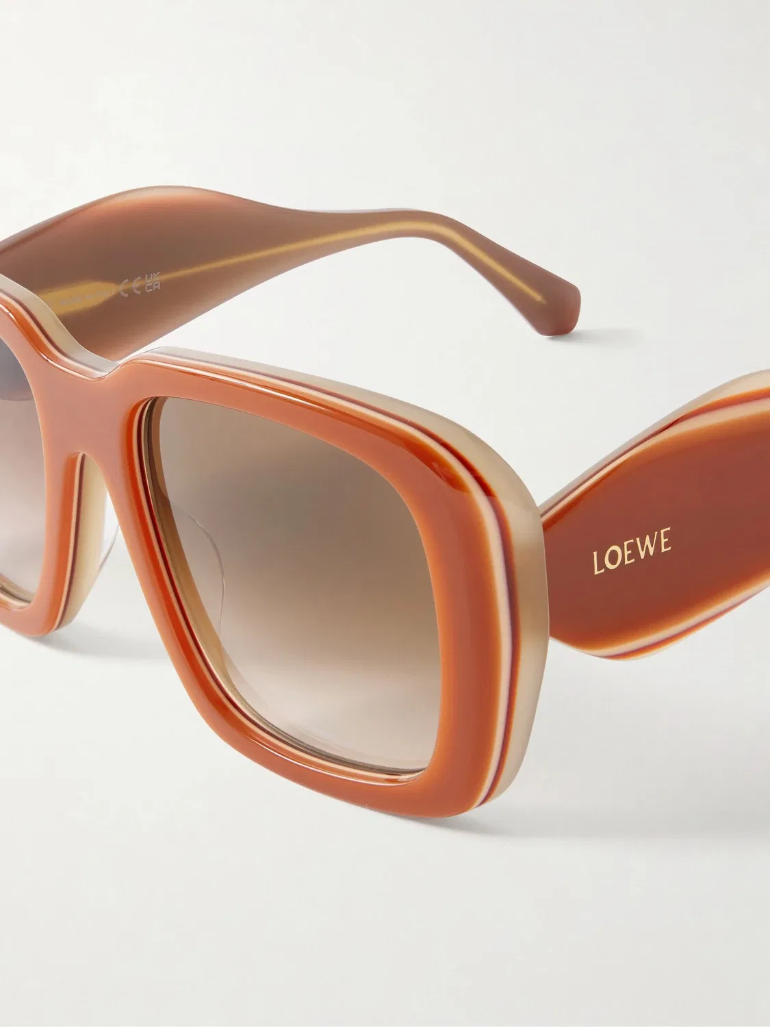 Солнцезащитные очки + Paula's Ibiza с квадратной оправой из ацетата LOEWE EYEWEAR, коричневый — фото 4