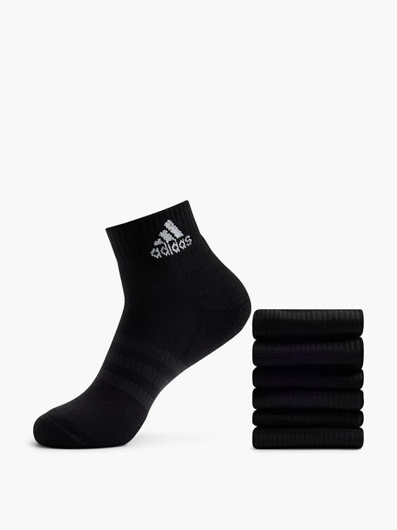 

Упаковка из 6 носков-кроссовок. Adidas, черный