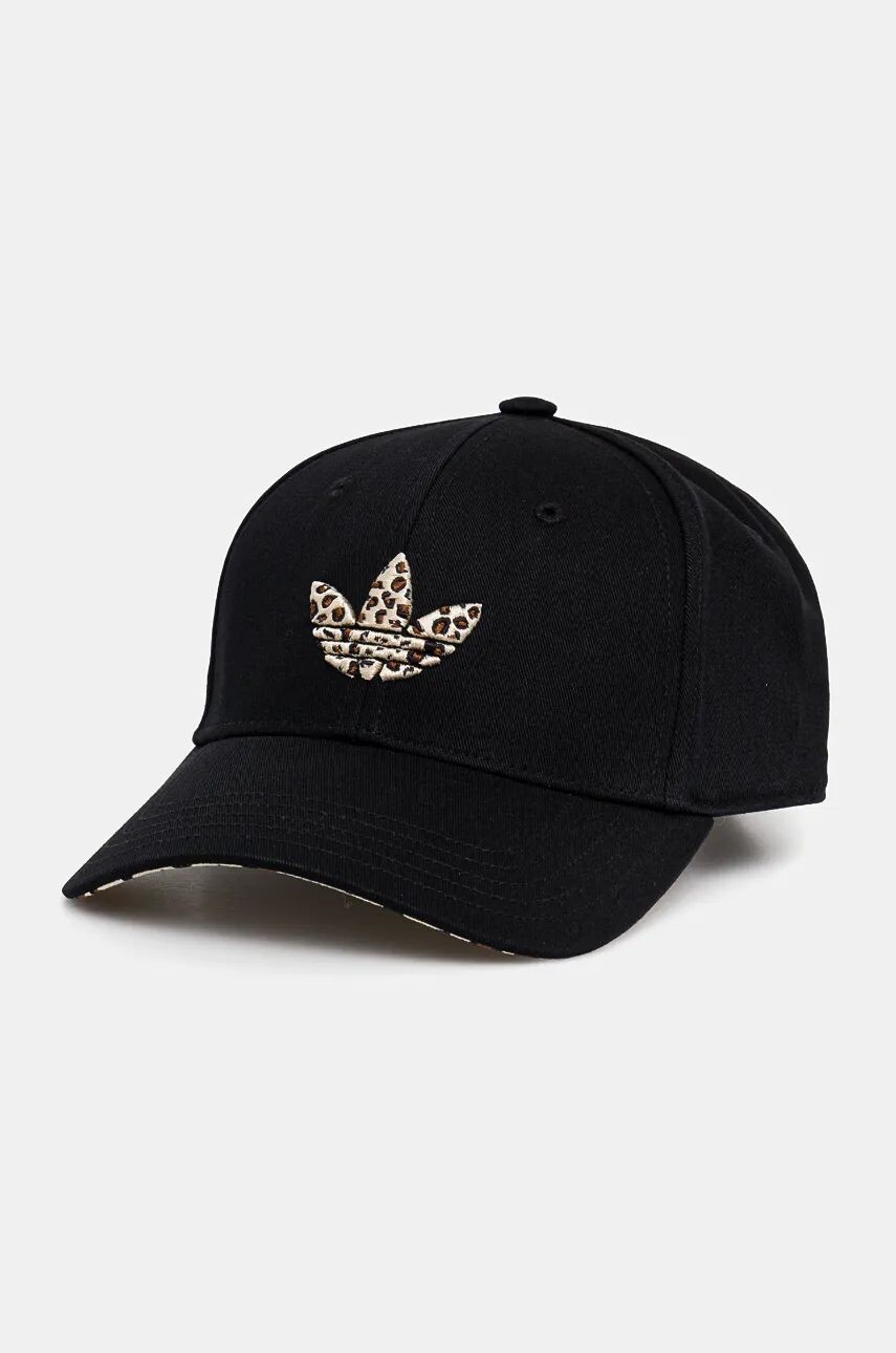 

Хлопковая бейсболка adidas Originals Leopard, черный