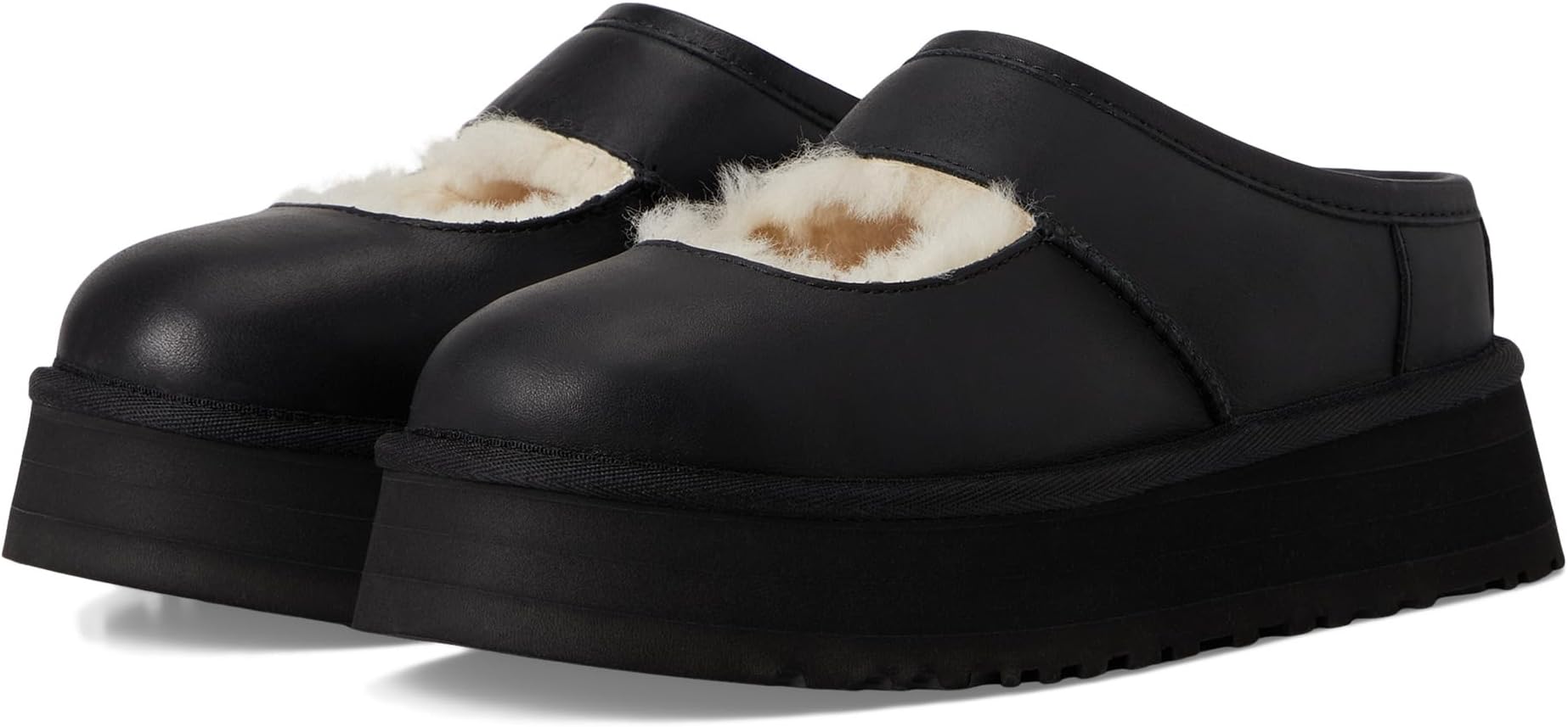 Тапочки UGG Bea Mary Jane Leather, черный