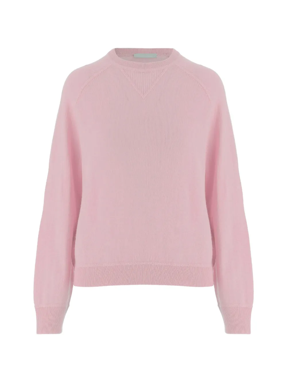 

Вязаный свитер с круглым вырезом Allude, розовый