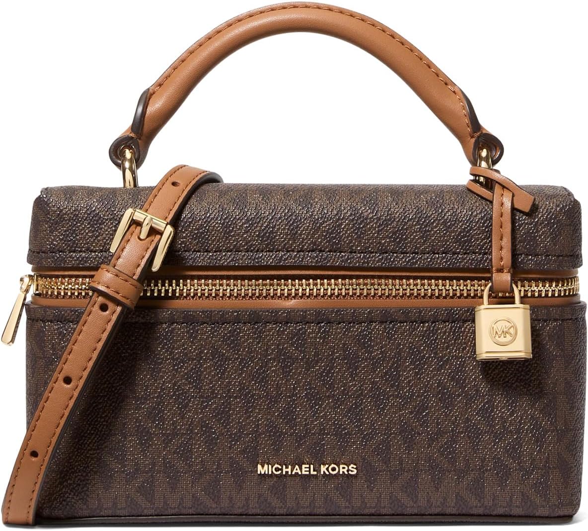 

Сумка MICHAEL Michael Kors Jana Extra Small Top Handle Xbody, цвет Brown/Acorn