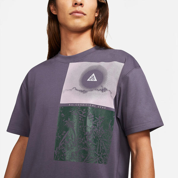 Футболка acg nature tee Nike, фиолетовый — фото 2