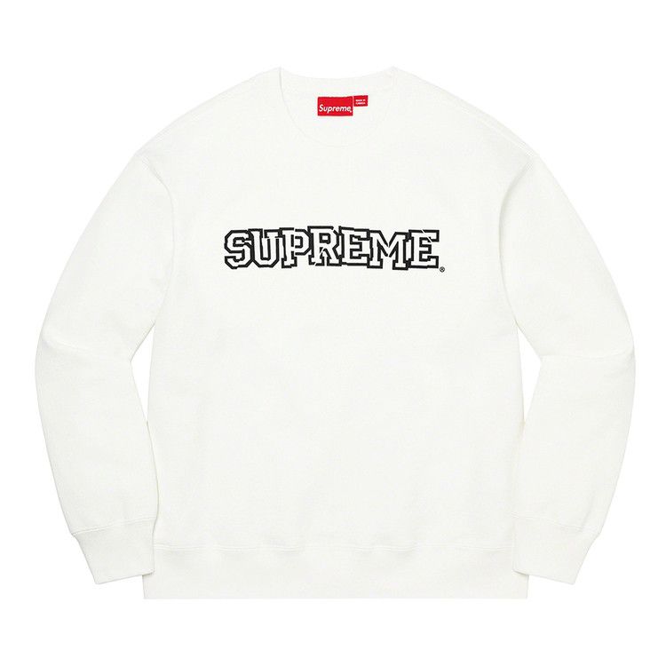 

Свитер Supreme Shattered Logo Crewneck, White