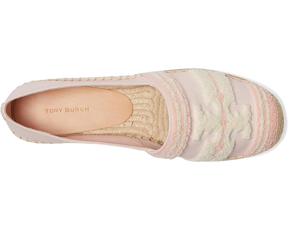 Туфли на плоской подошве Tory Burch Double T Espadrille, цвет Pink Tulle — фото 2