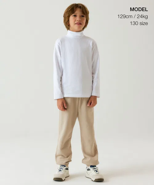 Детская футболка MUSINSA STANDARD KIDS с воротником-стойкой — фото 2