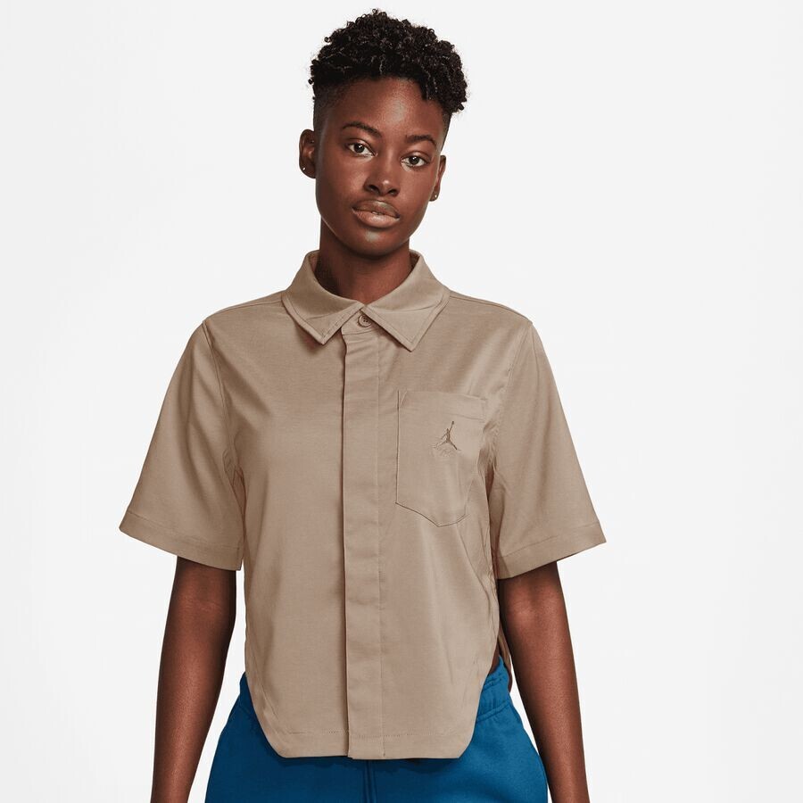 

Футболка Crop Short Sleeve Woven Top JORDAN, цвет legend md brown