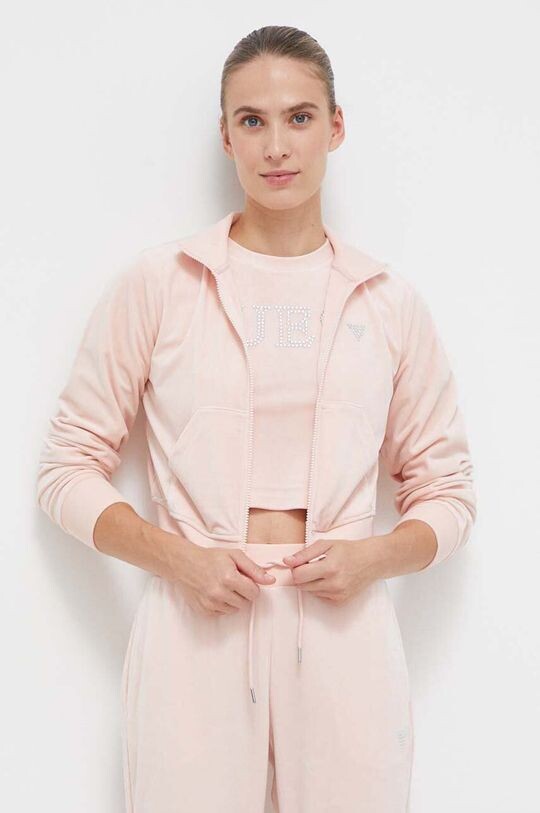 

Толстовка с капюшоном Guess, розовый