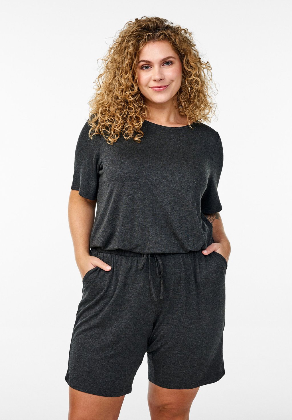 

Пижама Zizzi, цвет Dark Grey Melange