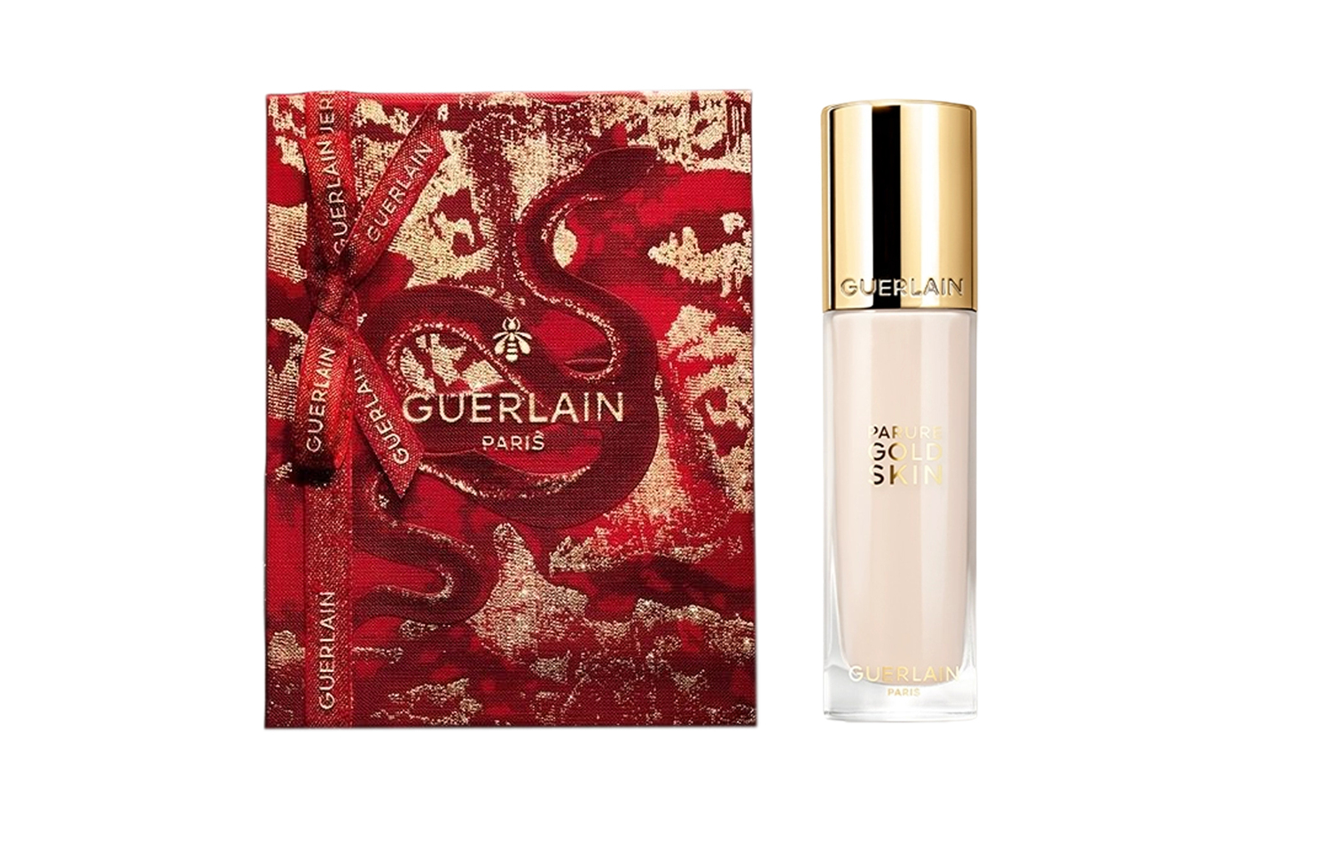 GUERLAIN JIAOLAN новогодний лимитированный золотой алмазный корректирующий тональный крем натуральный увлажняющий 35мл — фото 4