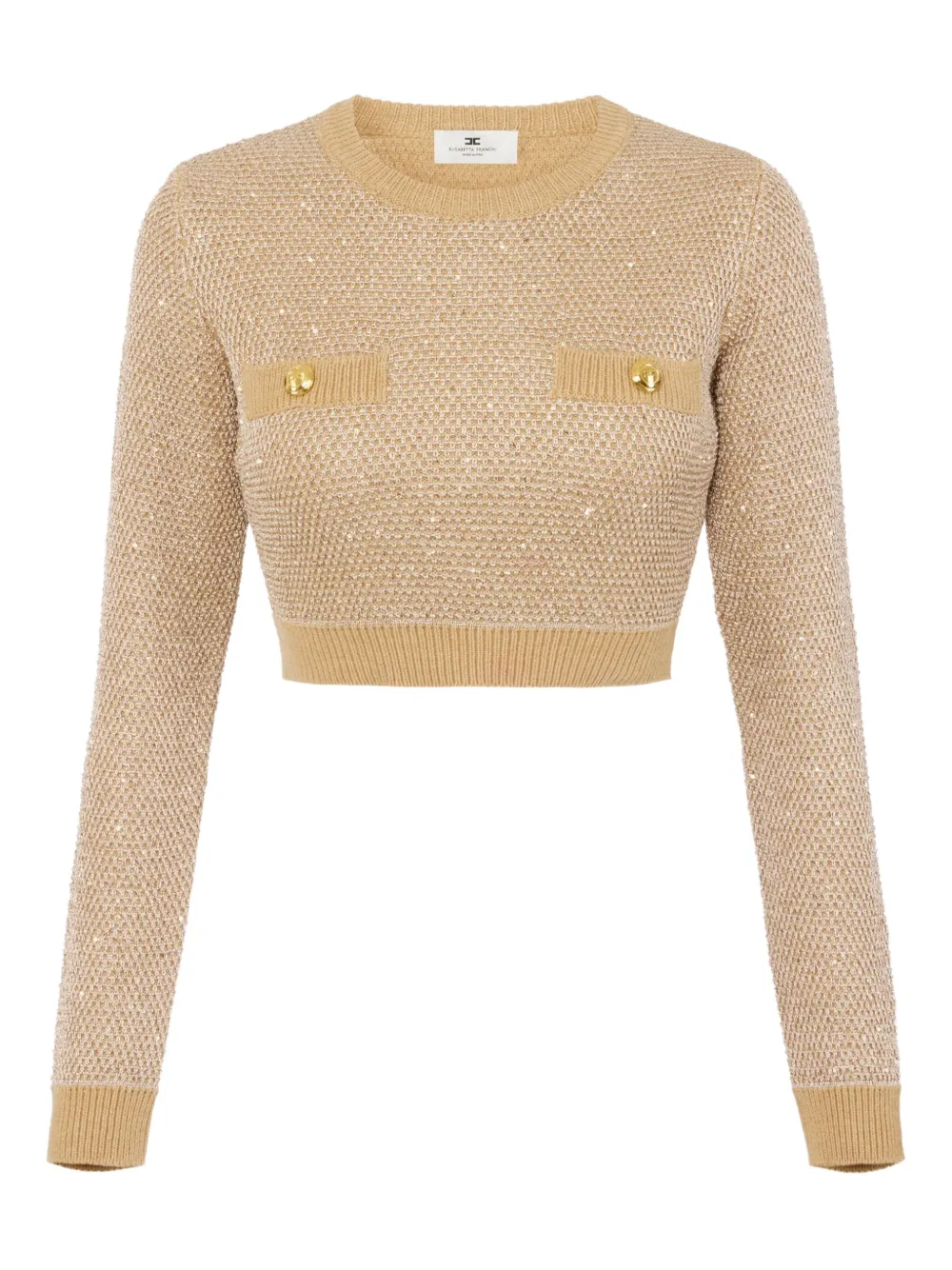 

Свитер с пайетками Elisabetta Franchi, нейтральный