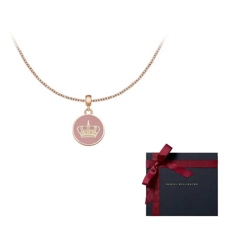 

Женское колье из сплава Daniel Wellington Dw/Danielwellington, nordic crown pendant o letter chain