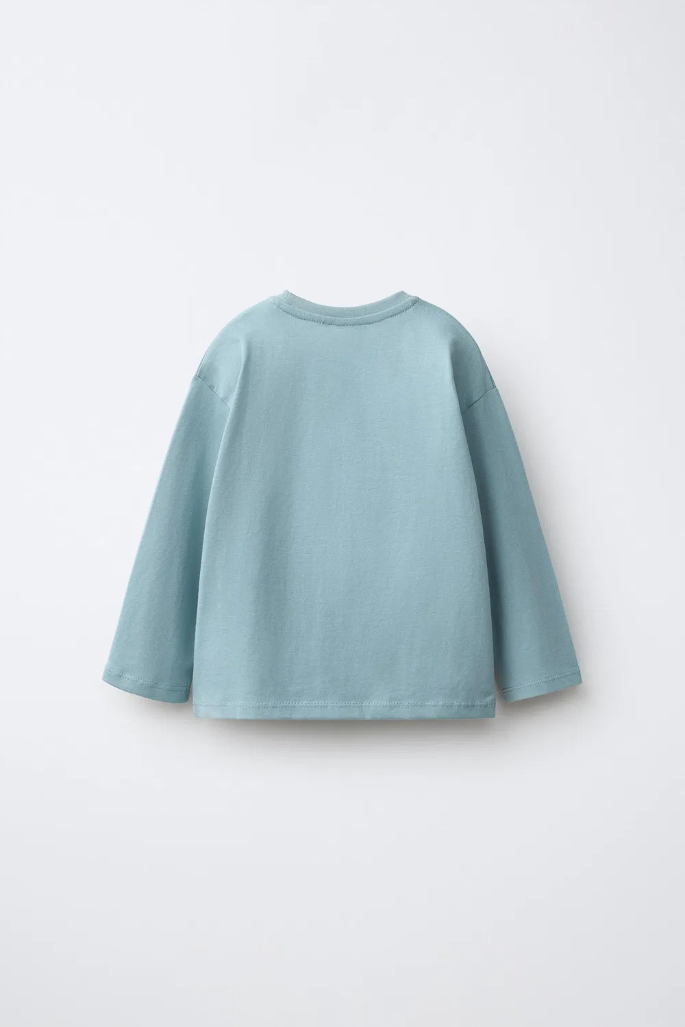 Футболка с вышитым сердечком ZARA, Bluish — фото 2