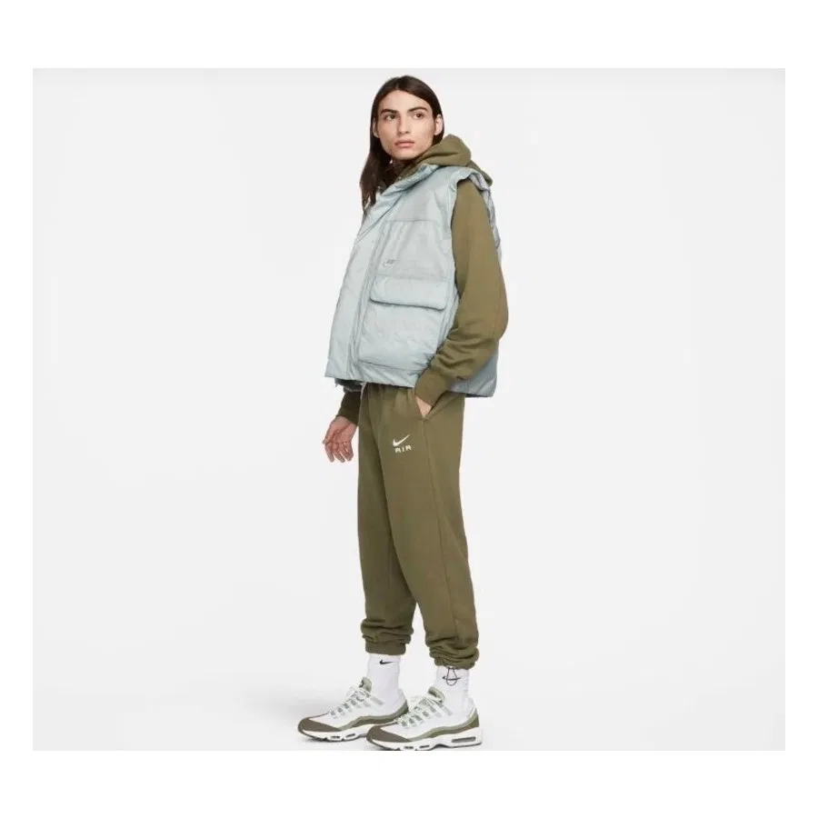 Спортивные штаны свободного кроя с утяжкой на поясе Nike Sportswear Air Jogger, Хаки — фото 2