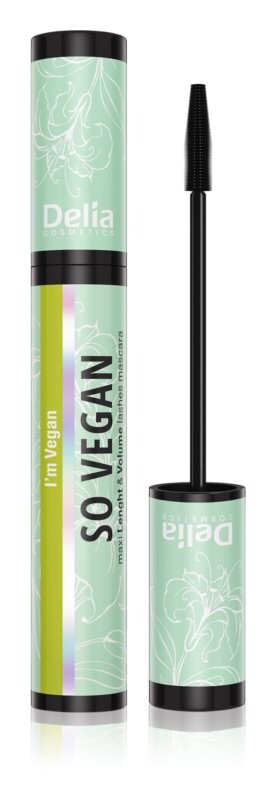 

Утолщающая и удлиняющая тушь Delia Cosmetics So Vegan, оттенок Black 11 мл