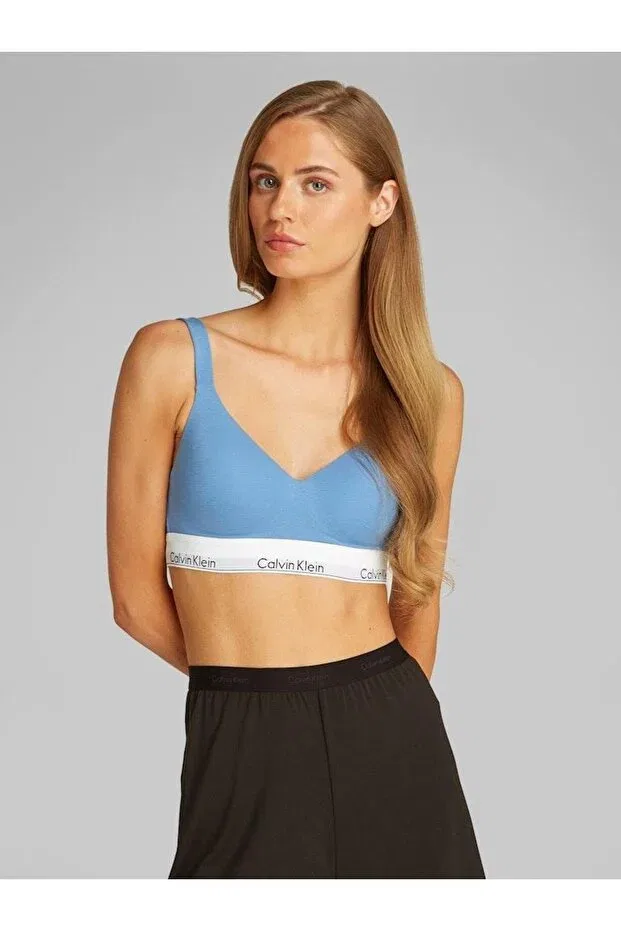 Женские бралетт с v-образным вырезом Calvin Klein, Blue — фото 2
