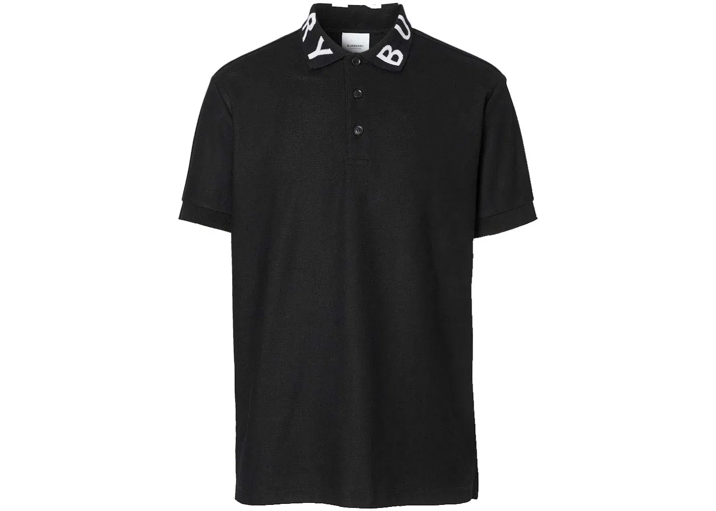 Мужское поло с контрастным воротником Polo Burberry, Black