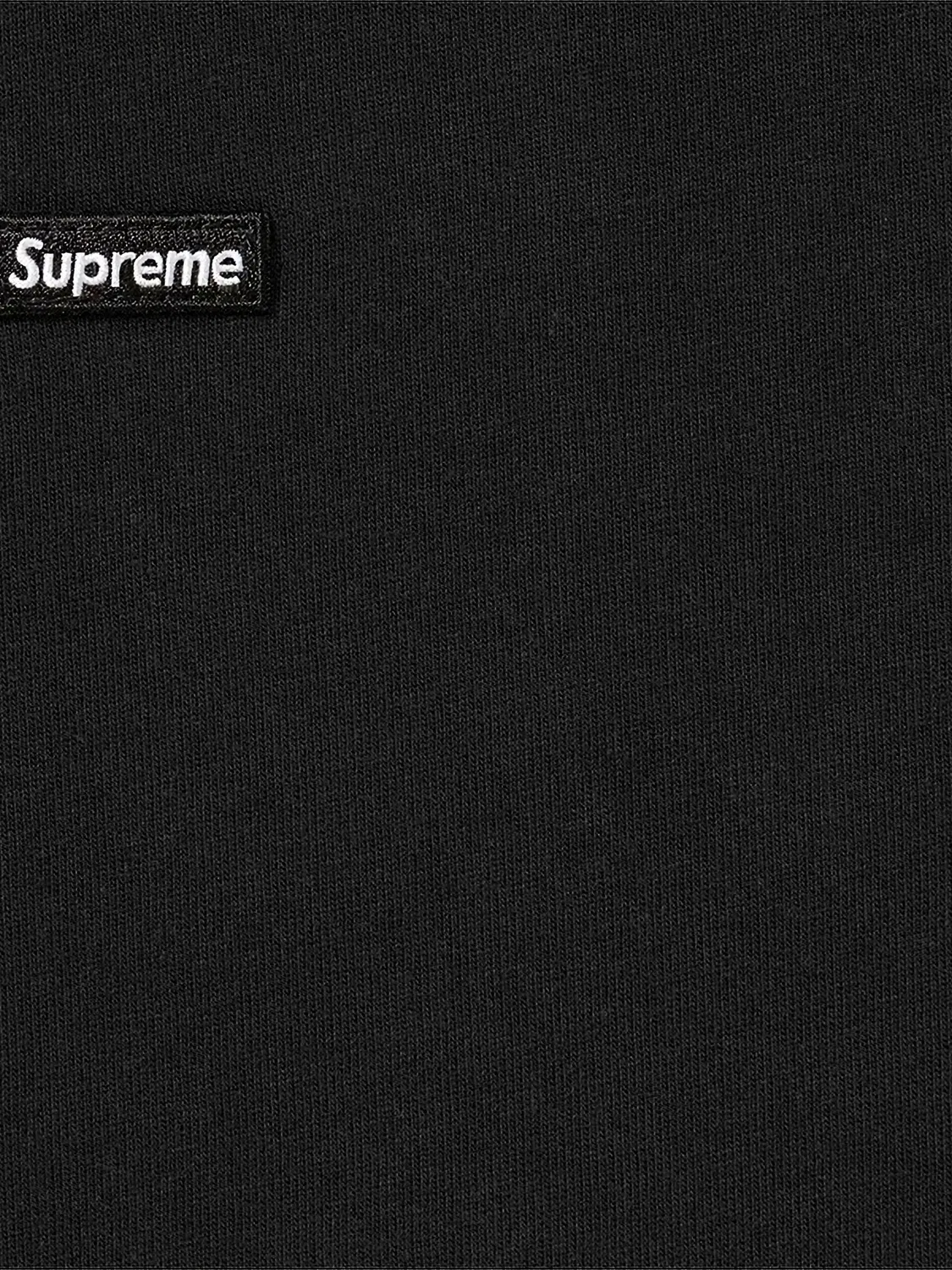 Футболка с лого на черном фоне Supreme, черный — фото 2