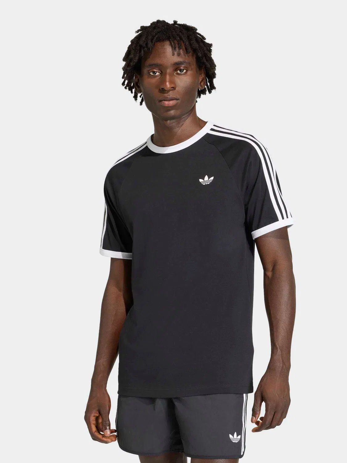 Футболка с полосами adidas Originals, черный