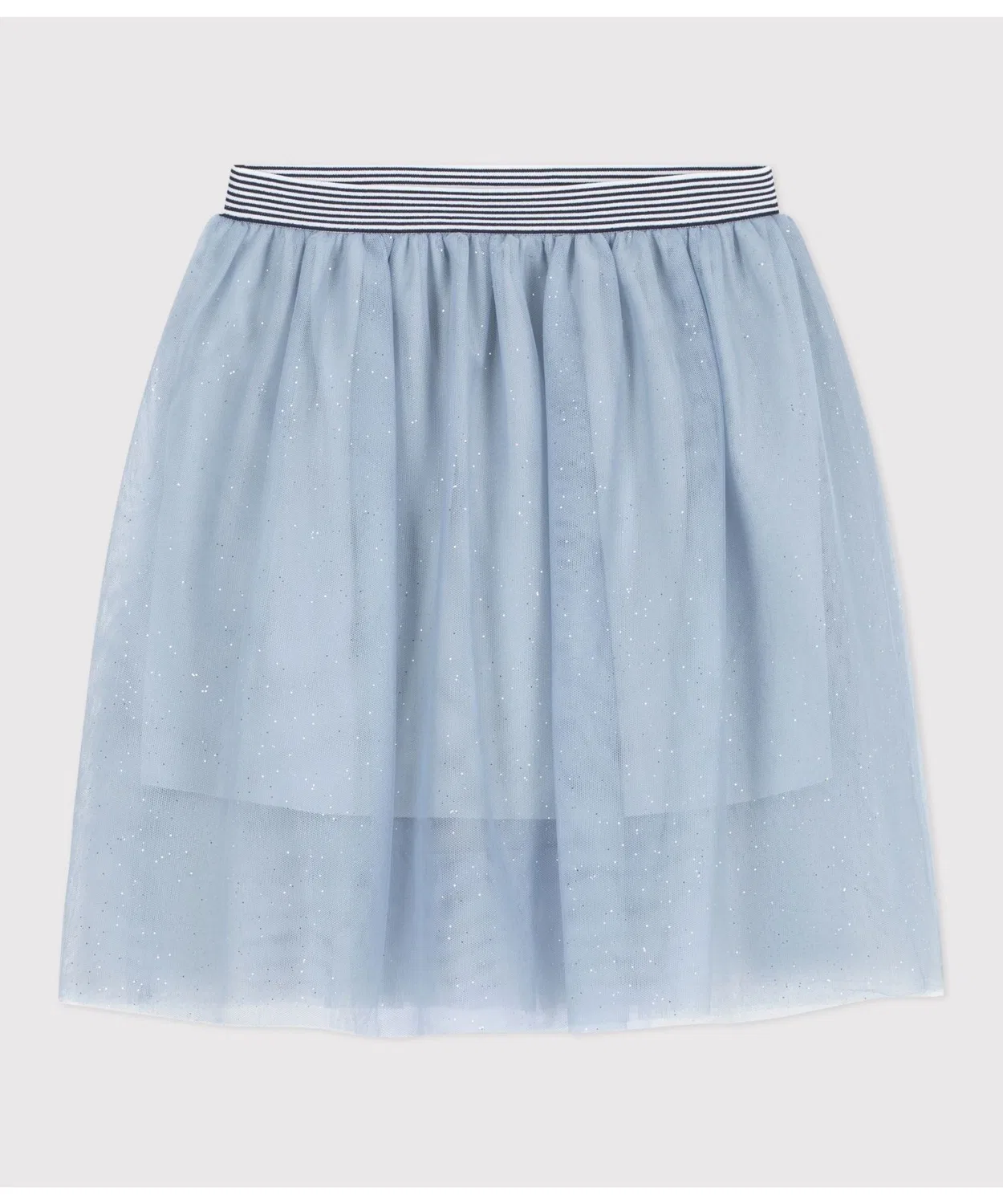 Детская юбка из фатина с блестками PETIT BATEAU, Off White — фото 4