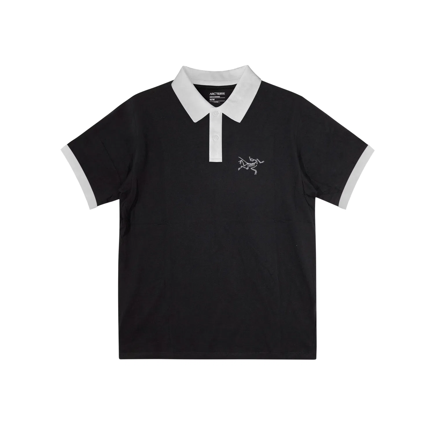 Детская футболка хлопковая с поло-воротником KRAGG T Shirts Arcteryx, Black