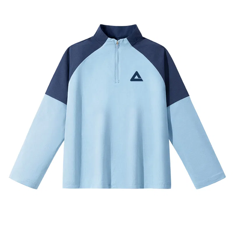 Детская футболка с длинным рукавом Sky Blue/Pk Ink Triangle Silicone K PEAK