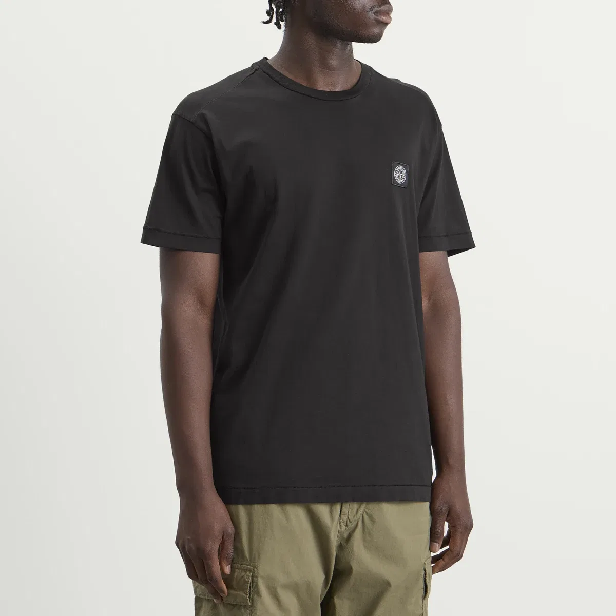 Футболка с патчем Stone Island, Black — фото 2