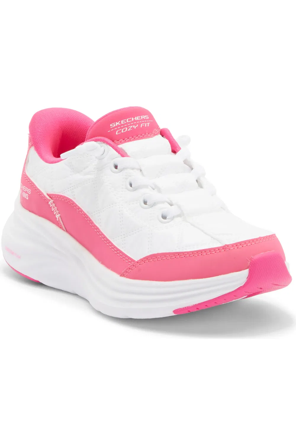 Кроссовки детские с контурной пеной Contour Foam SKECHERS, белый/розовый