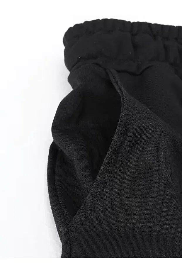 Детские спортивные штаны для девочек с утеплением Zarokane, Black — фото 2