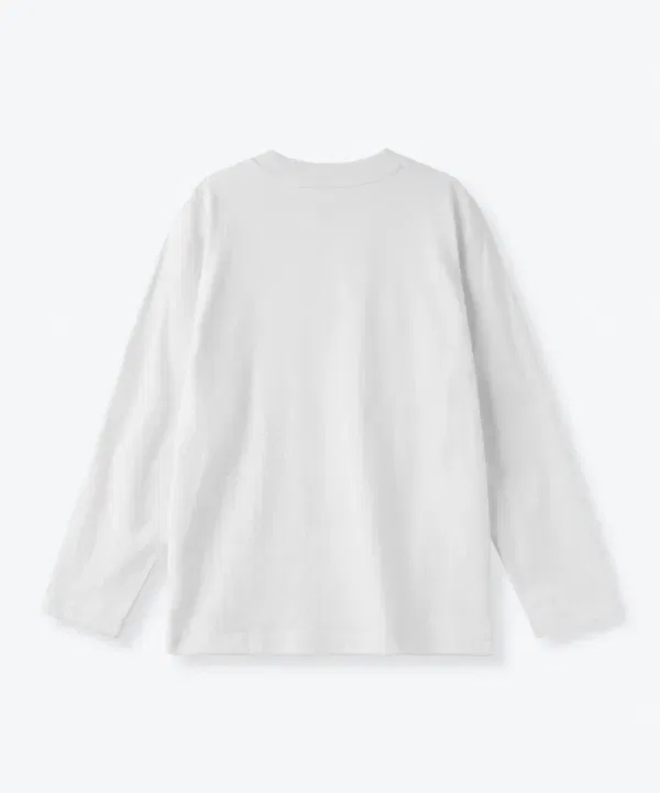 Футболка с длинным рукавом Relaxed Crew Neck, Musinsa Standard Kids, белый — фото 3