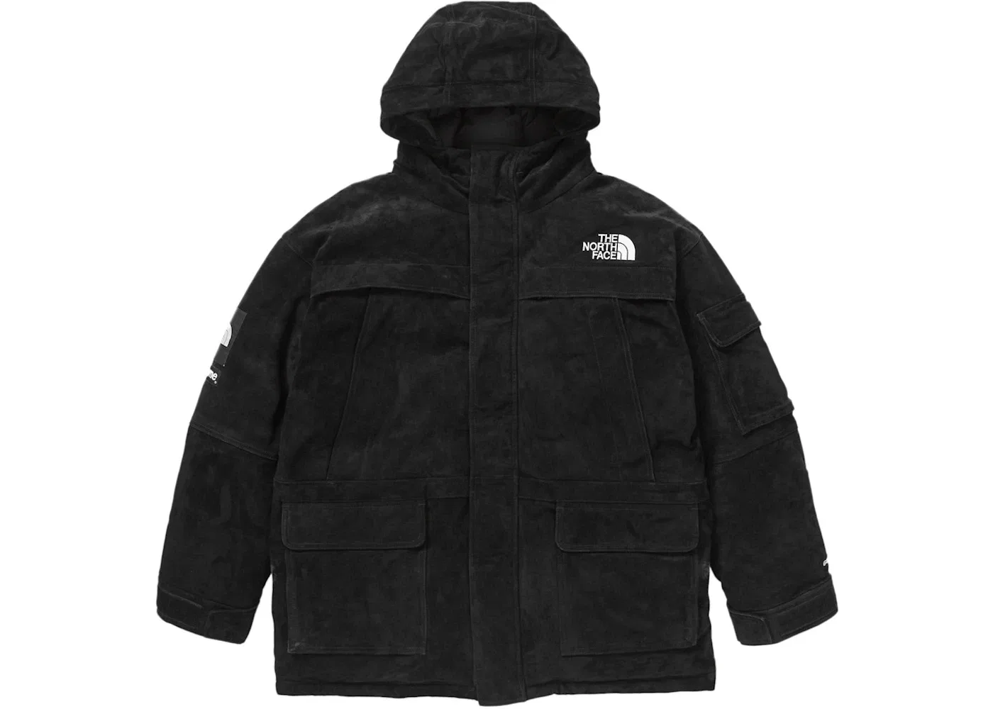 Мужское пальто из замши с наполнителем 600 Fill Down Parka Supreme, Black — фото 2
