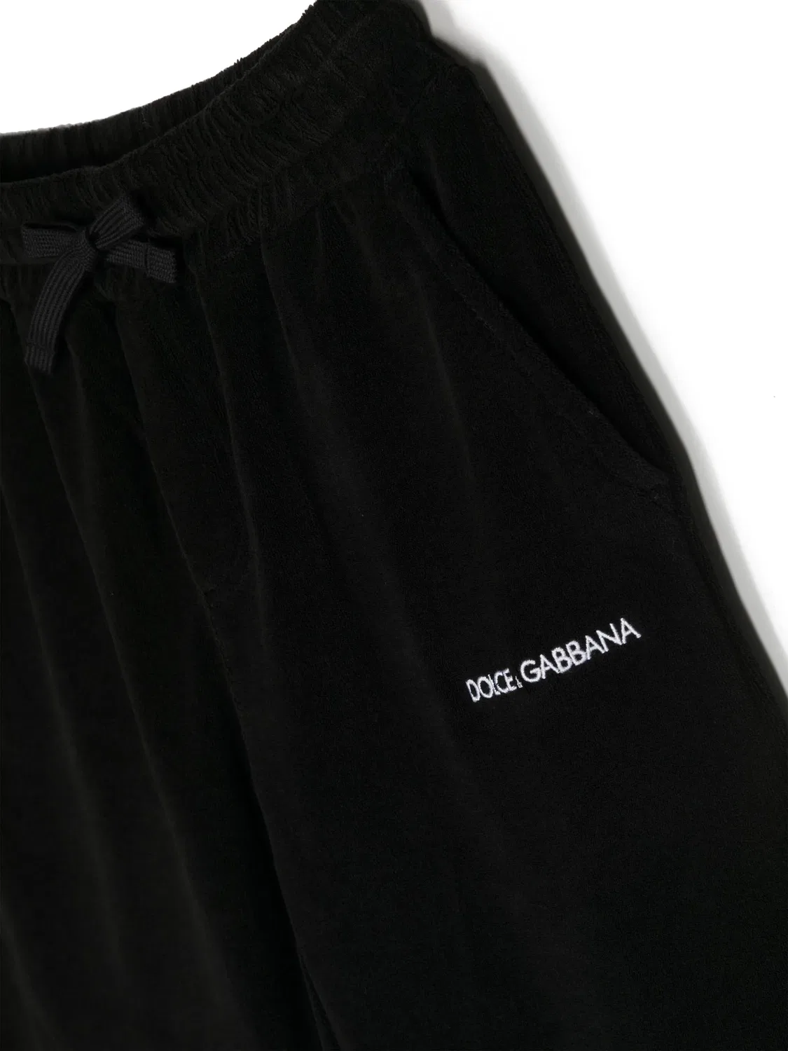 Шорты для треккинга с вышитым логотипом Dolce & Gabbana, черный — фото 3