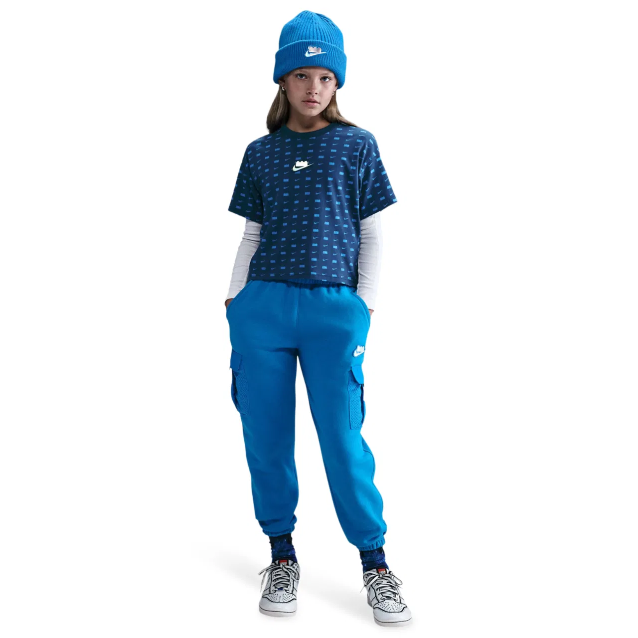 Футболка для девочек LEGO Nike, цвет Brave Blue — фото 3
