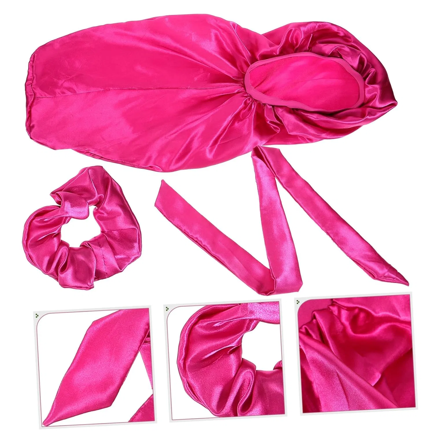 Набор шапочек для душа Satin, 5 шт., GLEAVI, 69x29 см, Розовый — фото 2