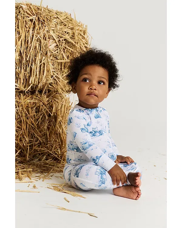 Детский комбинезон с длинным рукавом Hudson Convertible Footie Posh Peanut, синий — фото 2