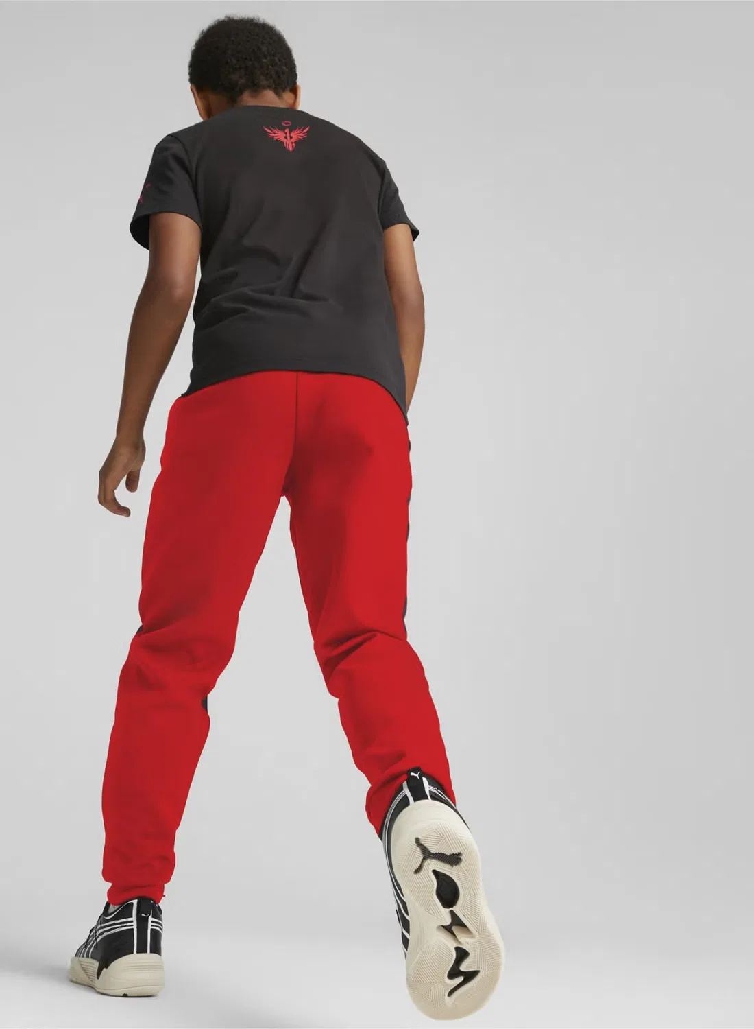 Штаны с эластичным поясом Melo Dime Puma, черный — фото 4
