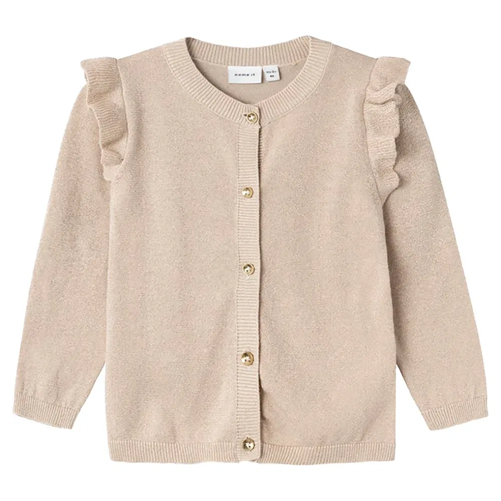 Детский кардиган с блеском Abinne Mini Name it, Beige