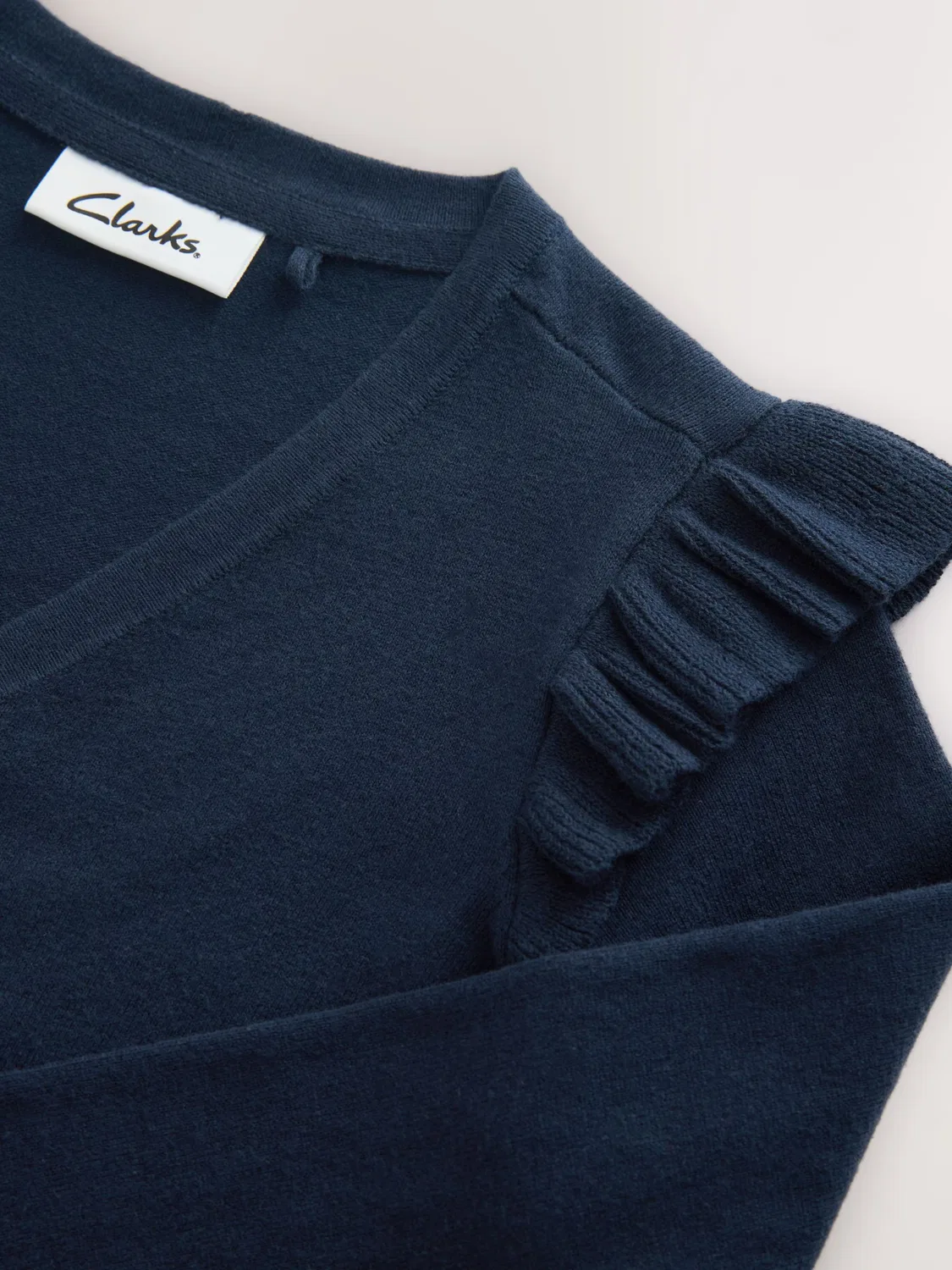 Вязаный кардиган Clarks темно-синего цвета — фото 3