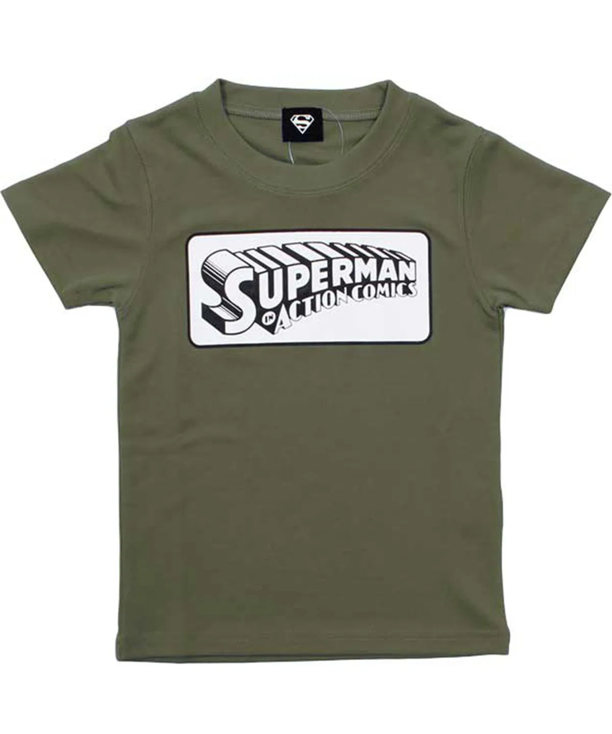 Детская футболка с принтом SUPER MAN SHISKY, Khaki