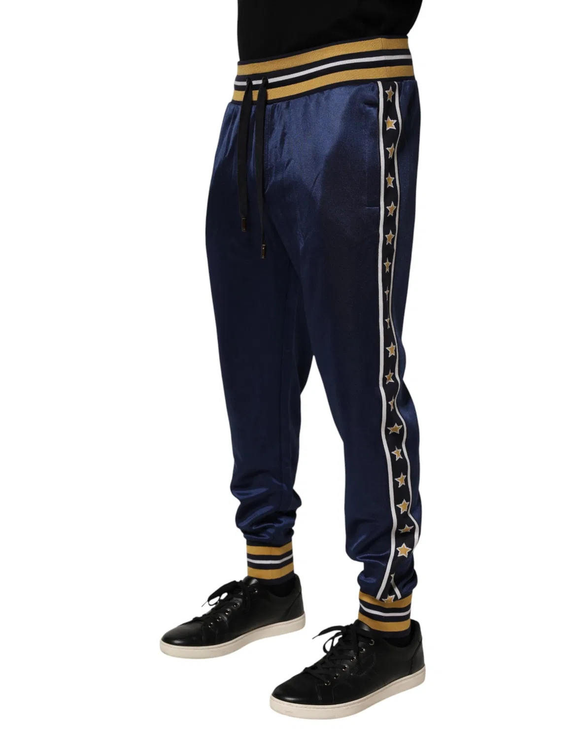 Мужские брюки-джоггеры на эластичном поясе Dolce & Gabbana, Blue — фото 3