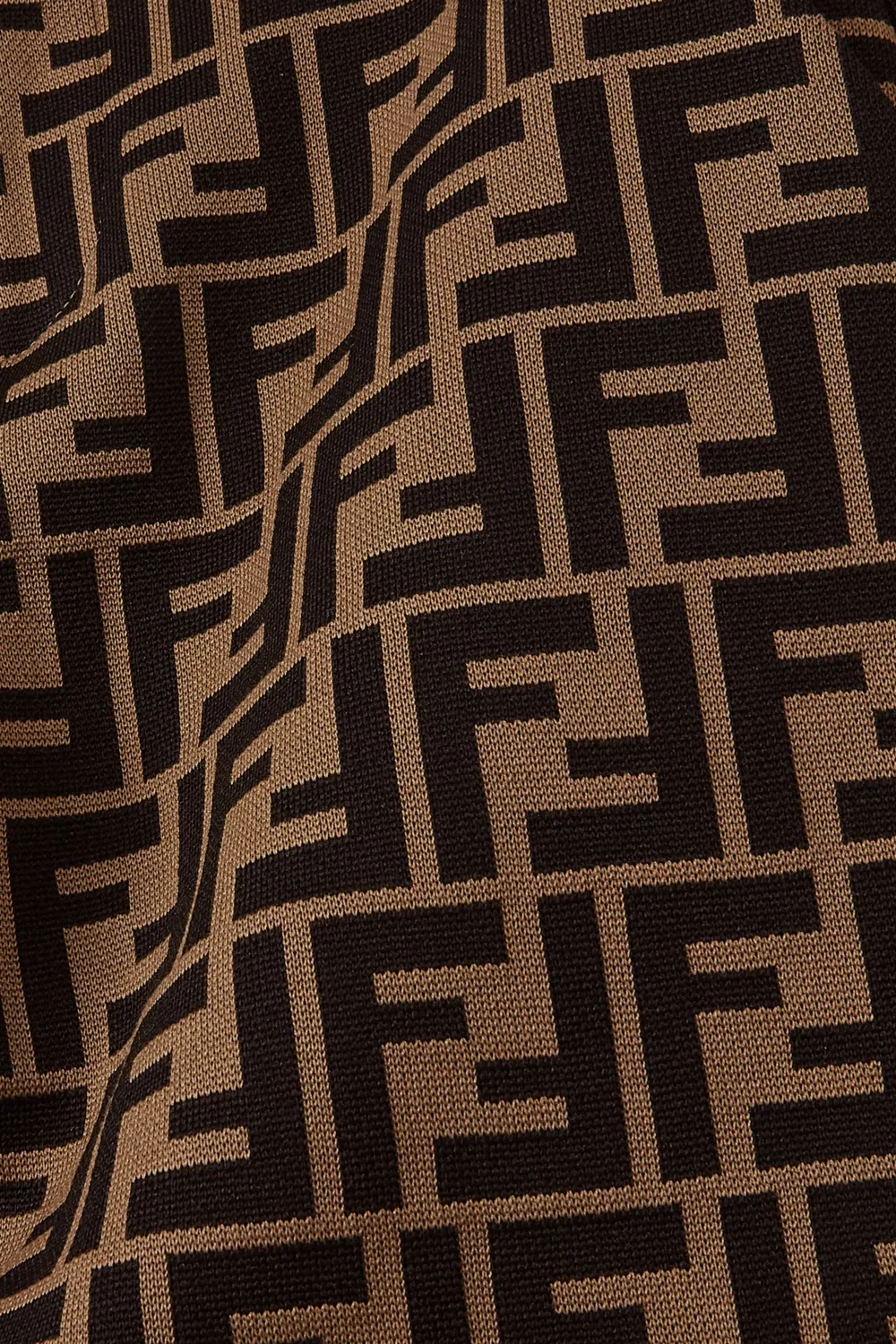 Шорты хлопковые с логотипом FF Fendi — фото 4