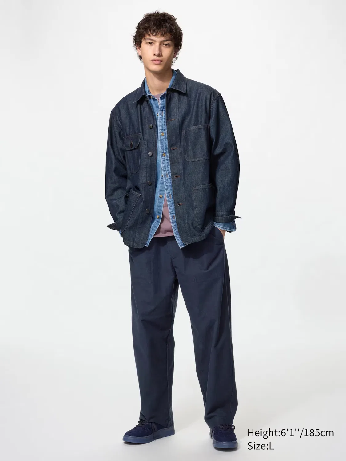 Брюки Uniqlo, трикотажные для повседневной носки, темно-синий