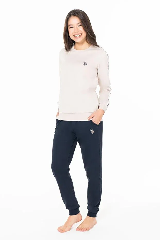 Женский комплект пижамы с длинным рукавом U.S. Polo Assn., Beige