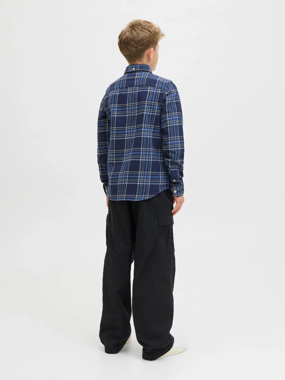 Рубашка из органического хлопка JACK & JONES Junior, темно-синий — фото 3