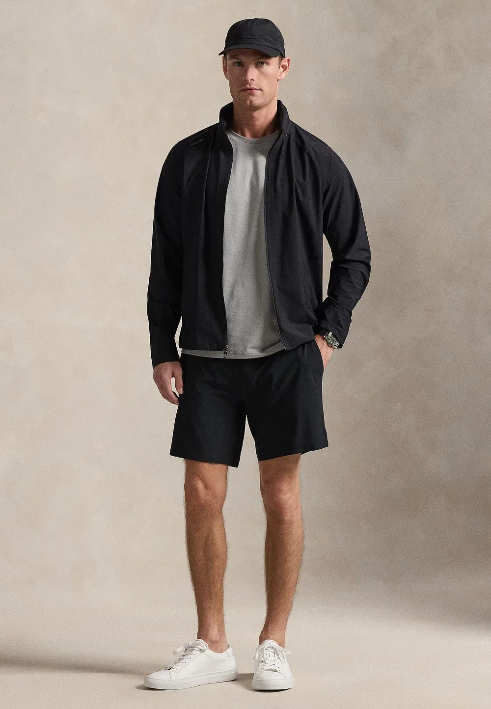 Легкая куртка с капюшоном - летняя куртка Polo Ralph Lauren, Black — фото 2