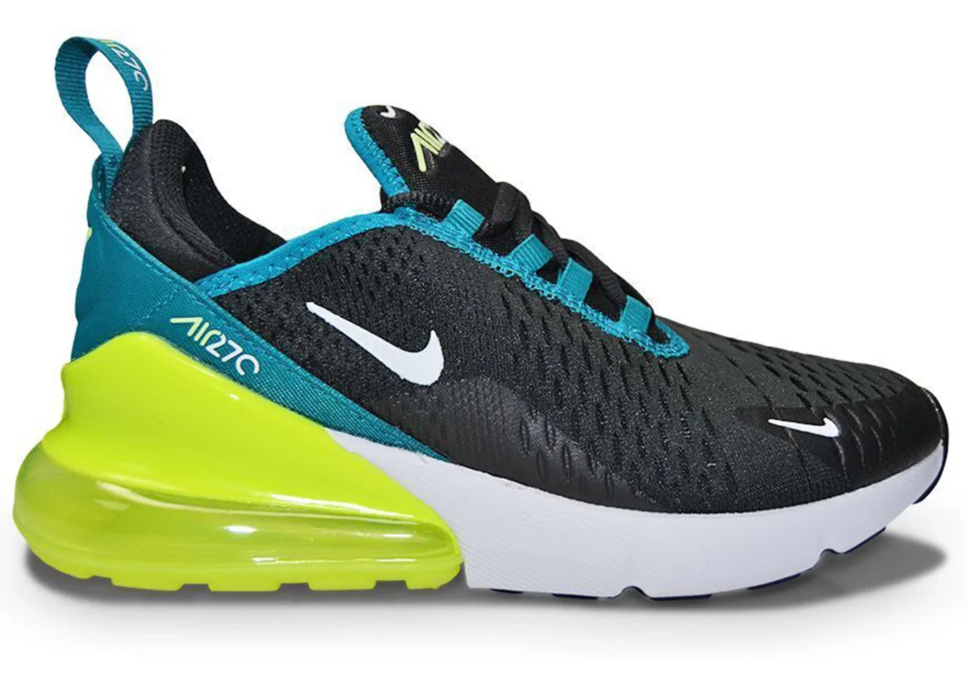 Детские кроссовки Lifestyle Nike Air Max 270, Black/Bright Spruce/Barely Volt/White