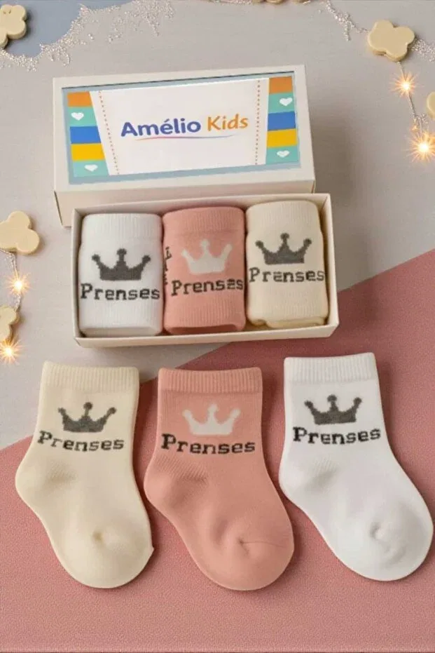 Детский комплект махровых носков с принтом Amélio Kids, Multicolor — фото 2