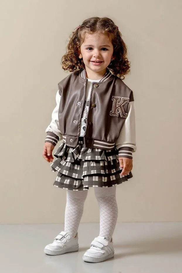 Детский комплект для девочек с длинным рукавом Taupe Jnf Kids — фото 2